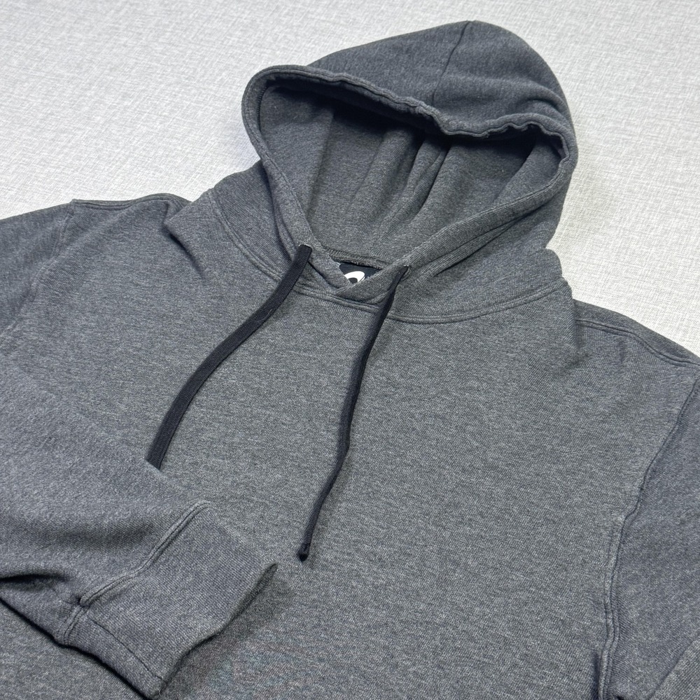 Origin Maine Fleece Hoodie Sweatshirt Mens Large Gray Pullover Drawstring